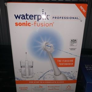 Newinbox waterpik sonic fusion flossing toothbrush